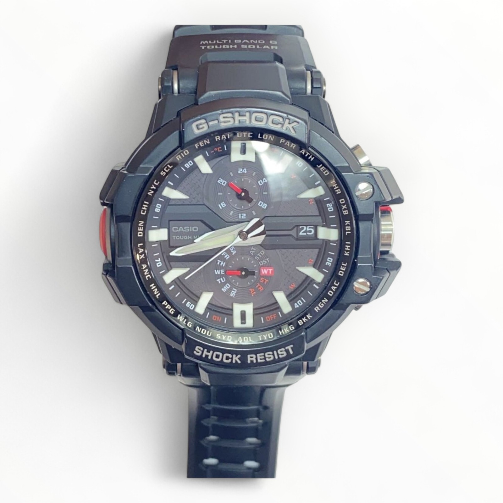 CASIO Solar-Powered Black Men's Watch 8932 1.77