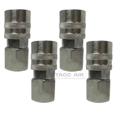 4 Pack Industrial M style Air Compressor Quick Connect Coupler 3/8" NPT Female