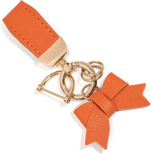 Leather Bow Keychain - Car Keychain Cute Purse Charms Bag Charms for Women - Bow