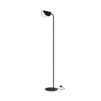 Stehlampe Wohnzimmer Metall 140 Cm Schwarz FußSchalter G9 Modern Stehleuchte