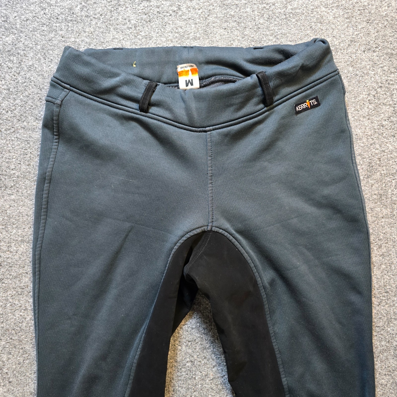 Kerrits Pants Womens Size Medium Gray Riding Jodhpurs Tights Stretch Equestrian