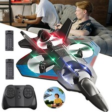 Remote Control Airplanes Foam RC Fighter Airlane Jet w/LED,Aeroplane Toys Gifts