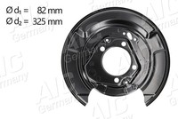 AIC Spritzblech, Bremsscheibe Hinterachse Links FüR Lexus