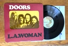 First Press The Doors  "LA Woman"  LP Vinyl Record  w/Die-Cut Window Plays EX