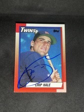 Chip Hale 1990 Topps #704 Minnesota Twins Auto Autographed Signed Rookie Card