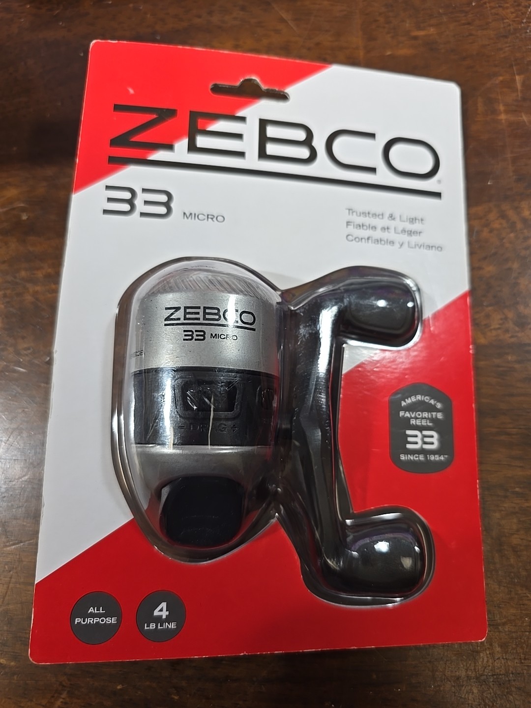 ZEBCO 33 MICRO SC REEL /4lb Line /ZS5296