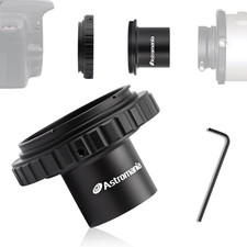 Telescope Camera Adapter, T2 T Ring and T Adapter M42X0.75 Male Thread to 1.25 I