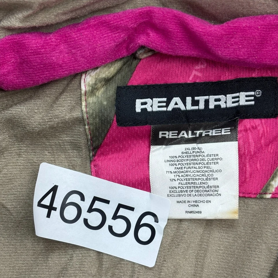 RealTree Jacket Womens 2XL XXL Brown Workwear Camo Hunting Hood Coat Rain Ladies - Image 4 of 4