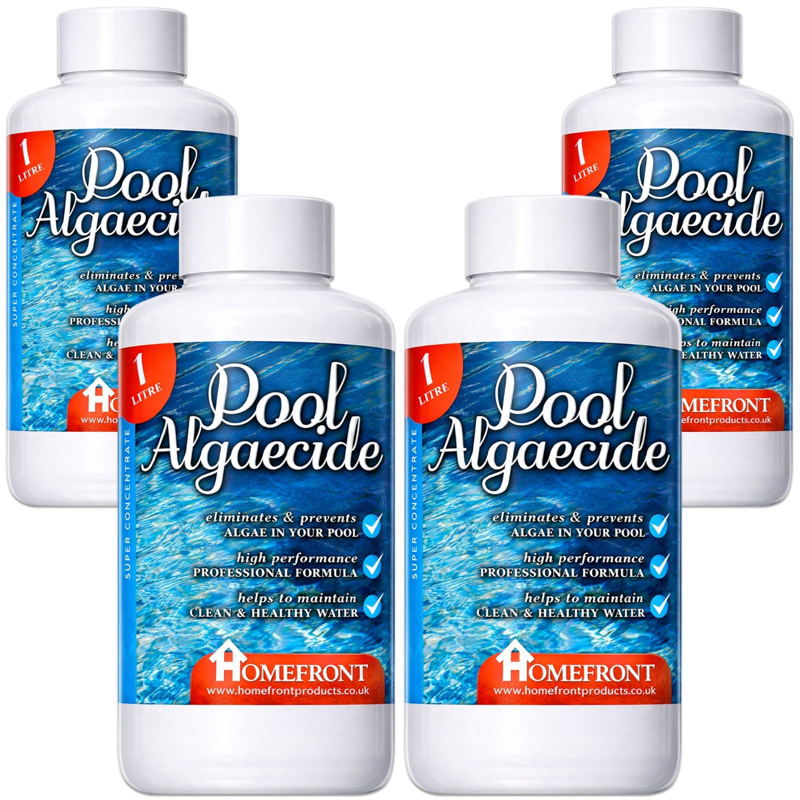 Homefront Algae Remover Hot Tub Spa Solution Pool Cleaner Prevents Growth 4L