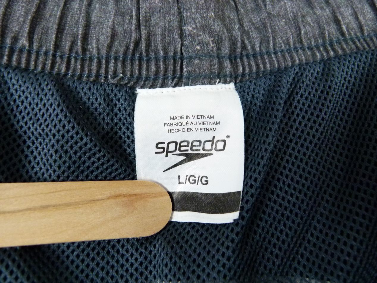Speedo Men Large Gray Solid Polyester Cargo Swim … - image 4