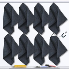 8 Pcs Magnetic Cleaning Cloth Dry Erasers for White Boards Compatible with Mo...