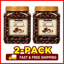 2-Pack Kirkland Signature Almonds, Milk Chocolate, 3 lb