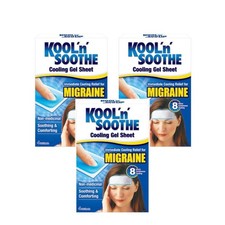 Image of Kool 'n' Soothe Migraine Headache Soft Gel Sheets - 4 Pack x 3 - 12 Sheets