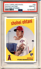 Angels Shohei Ohtani 2018 Topps Archives #50 Pitching Stance RC PSA 10 Mint