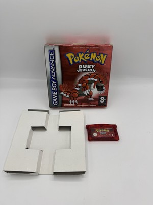 Komplett in Box Box Boxed Pokemon Rubin Version Gameboy Advance GBA Neue Batterie PAL