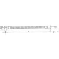 Metzger 4110363 Bremsschlauch FüR VW Transporter Multivan 7HB 7HJ 7EB 7EJ 7HA