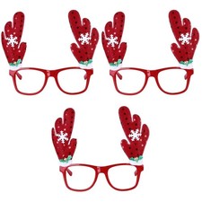 3 Pieces Rentier Brille Neuheit Partybrille Hirsch-Kostümzubehör