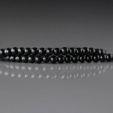 2mm Black Onyx Beads Smooth Round Natural Gemstone 15" Strand DIY Jewelry