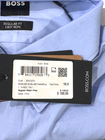 Hugo Boss Men Eliott Easy Iron Regular Fit Blue Cotton Dress Shirt 15.5/39
