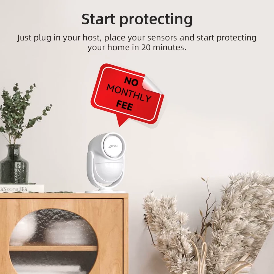 TUYA Wireless Motion Sensor Smart Home Alarm System For Home Burglary Security P - Image 4 of 4