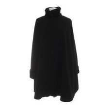 Poncho, Größe: ONE SIZE, Grau/Schwarz, Polyester, Fleece, Damen #sJ6