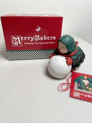 Department 56 Merry Makers Sebastian The Snowball Maker #9367-0  Figurine