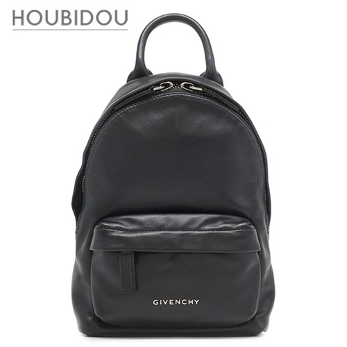 Givenchy Backpack Mini Leather Black Silver Hardware Used From Japan
