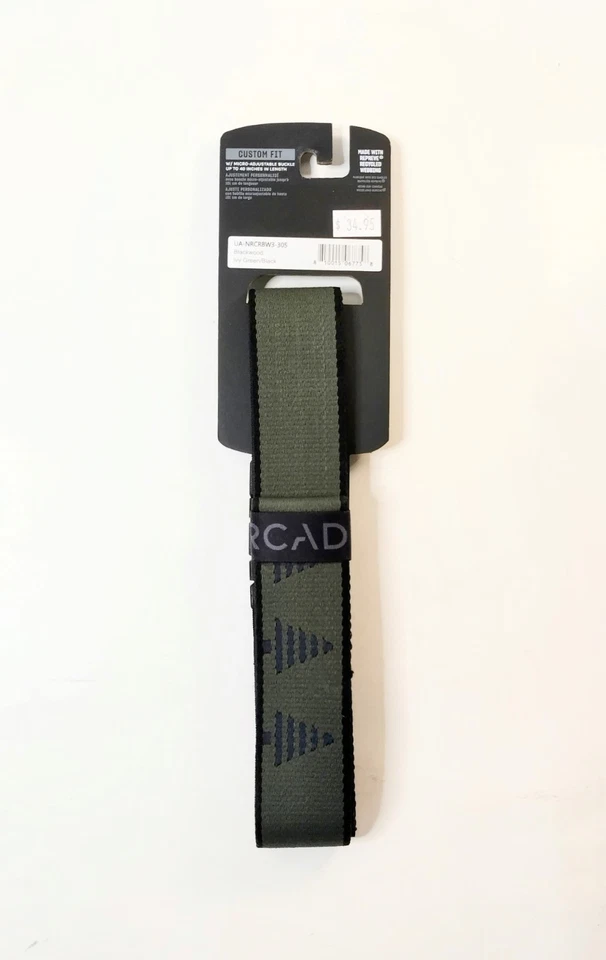 Arcade Performance Stretch Belt Color: Ivy Green Black One Size up to 40" - Image 2 of 4