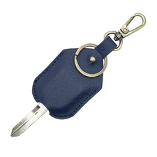 Handmade Genuine Leather Car Key Sleeve for Broken Key,Car Key Dk027-up-dblue