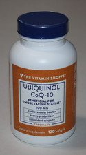 The Vitamin Shoppe Ubiquinol CoQ-10 200mg Heart Health 120 Softgels Exp 02/27