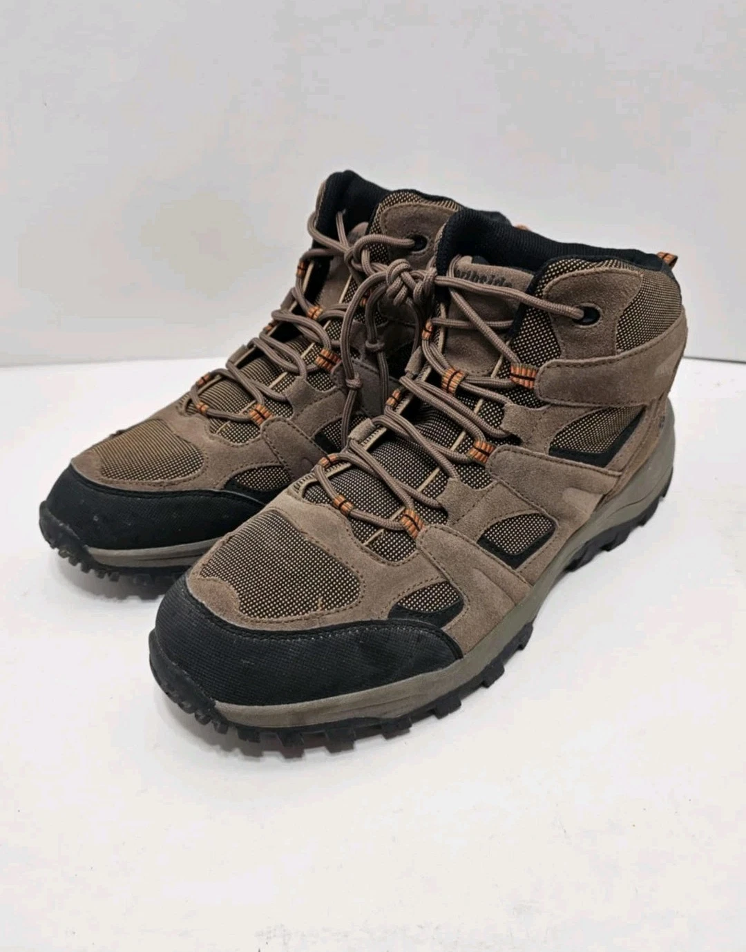 Mens Hiking Boots Brown Suede Northside Monroe Ankle Boots - Size 13