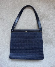 Vintage Waldybag Navy Blue Handbag