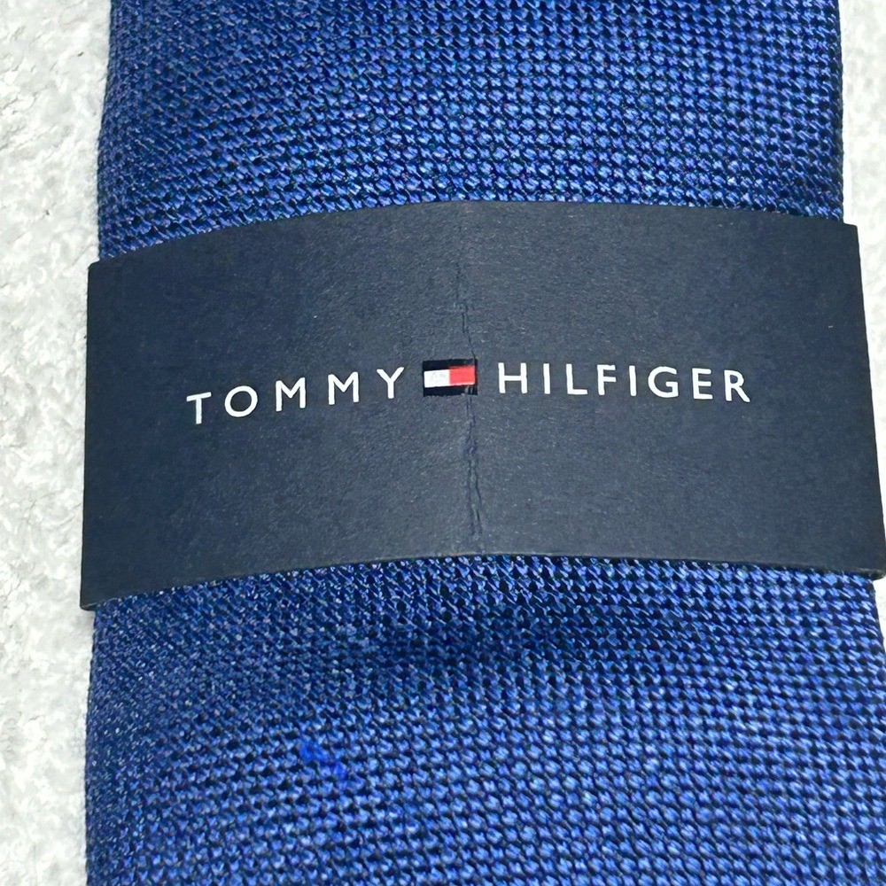 Tommy Hilfiger Classic Blue Men's Tie NWT thumbnail 2