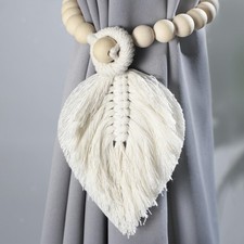 Embrasse de rideau en macramé, porte-rideaux, supports ruraux, glands bohème,