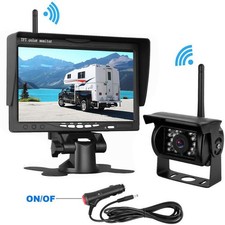 Digital Wireless RV Backup Camera 7" BSD Car Monitor for Trailer Truck RV Camper