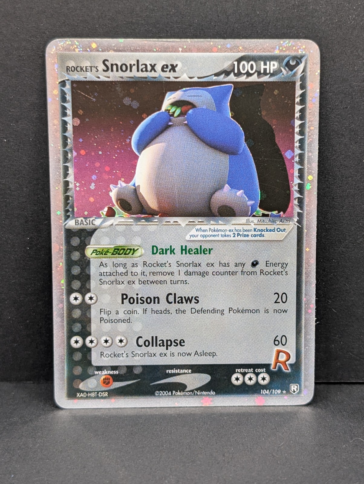 Rocket's Snorlax ex 104/109 EX Team Rocket Returns Holo Vintage Pokemon TCG MP+