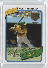 2020 Topps Rookie Card Retrospective Logo Medallions Rickey Henderson HOF 1ru7. rookie card picture