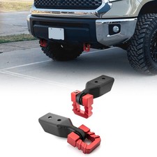 Tow Hook Bracket And Red 34 D-ring Shackle Kit For Toyota Tundra 2007-2021