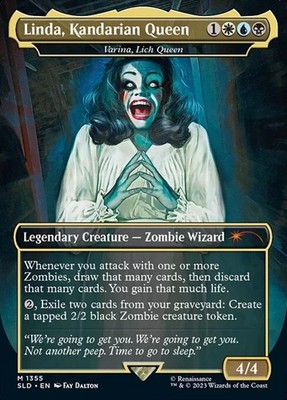 Varina, Lich Queen ''Linda, Kandarian Queen'' - Foil Extended A Secret Lair NM MTG