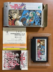 Dragon Quest I II III IV Famicom 4 Game Set CIB Tested Japan
