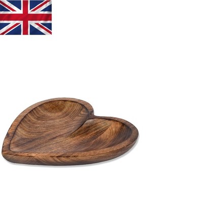 Elegante Dekoschale in Herzform aus Mangoholz für moderne Tisch-Mittelstücke