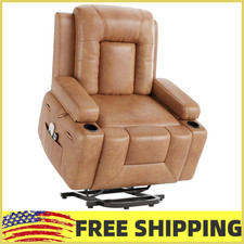 Power Lift Recliner Chair 350lb W/Heat Massage for Elderly Mobility Impaired