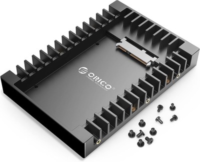 ORICO 2.5 SSD SATA to 3.5 Hard Drive Adapter Internal Bay Black 