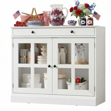 35.4" Sideboard Buffet Cabinets with Storage & Drawer,Kitchen Coffee Bar Cabinet