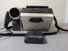 Sharp Viewcam VL-A10 Camcorder TESTED But For Parts Only As Is w/ 8mm Cassette