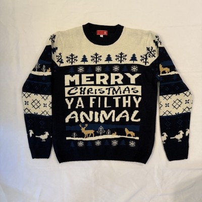 You Look Ugly Today Merry Christmas Ya Filthy Animal Home Alone Sweater XL