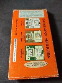 Vintage Nintendo Donkey kong Multi Scren Game and watch cib French Version JUNK