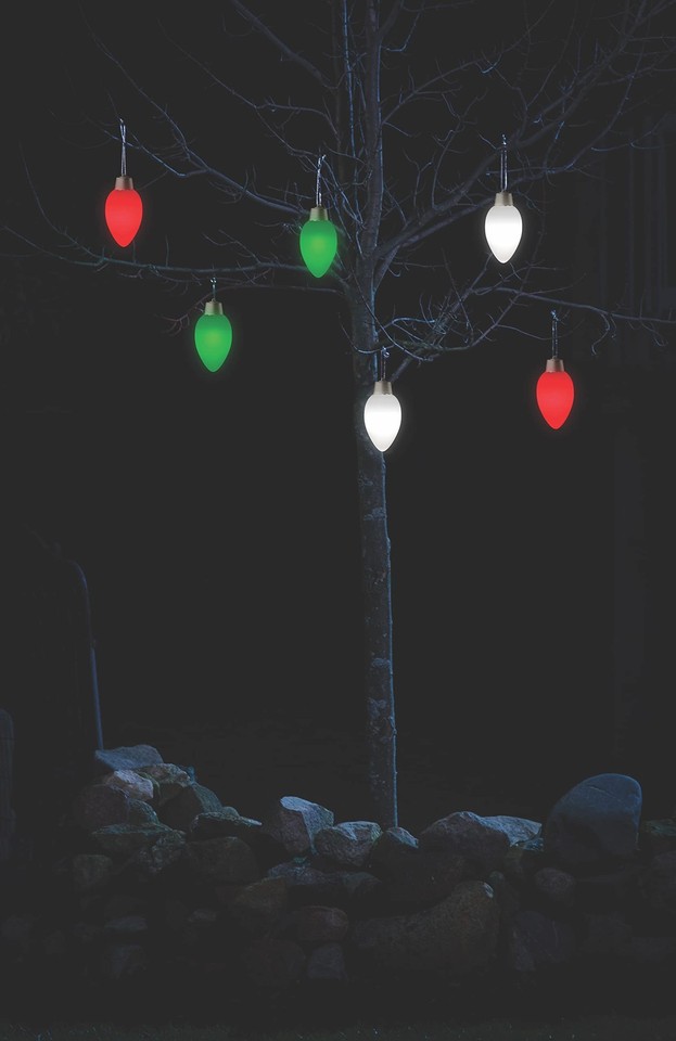 Battery Powered Hanging Decorative Outdoor Pulsing 8 inch C9 Bulb Style