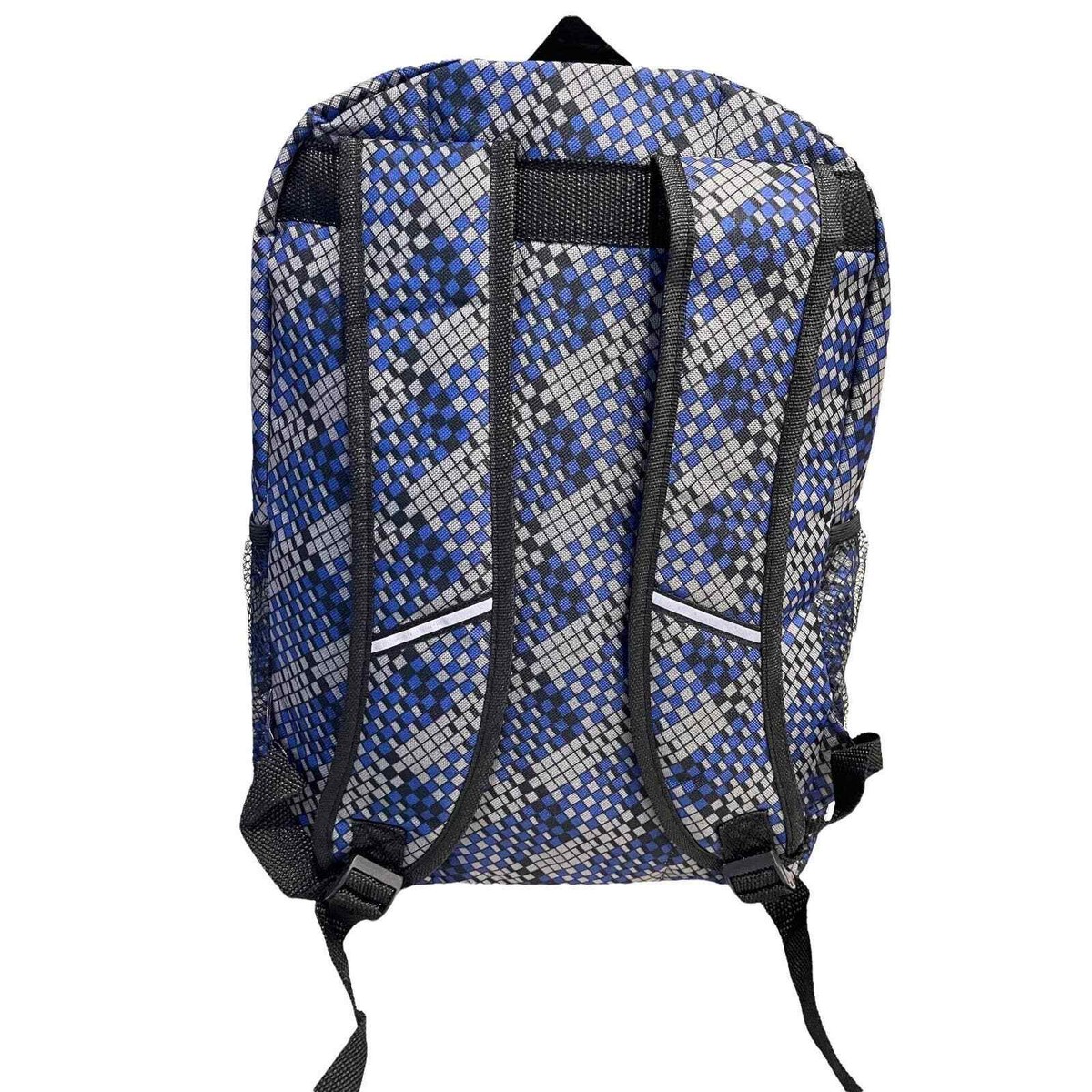 17” Blue Gray BACKPACK Zip Storage Mesh Side Pockets Boys Girls