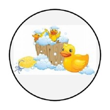 48 Rubber Ducks   ENVELOPE SEALS LABELS STICKERS 1.2" ROUND